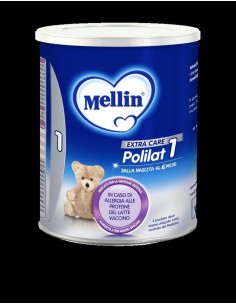 Mellin Polilat 1, Alimento a Fini Medici Speciali, Allergia alle Proteine del Latte Vaccino, 400g